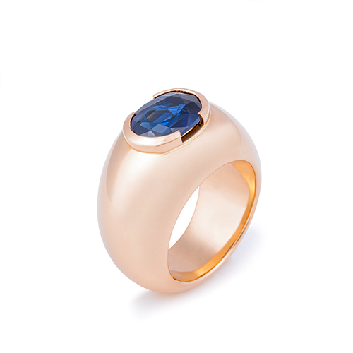 Produktaufnahme Ring mit blauem Stein